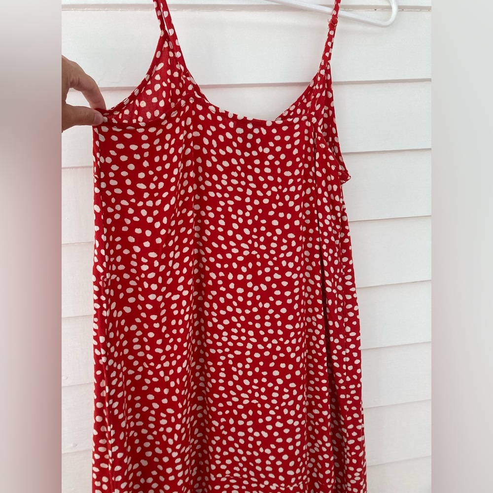 Pieces | Spaghetti Strap Polka Dot Dress Size XS - Picture 5 of 6